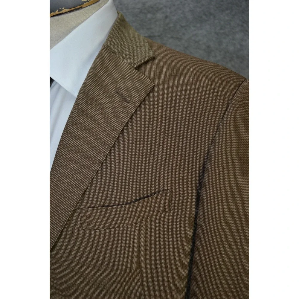 VTG Polo Ralph Lauren‎ Blazer Mens 41 Brown Wool Blend Sport Coat Jacket USA